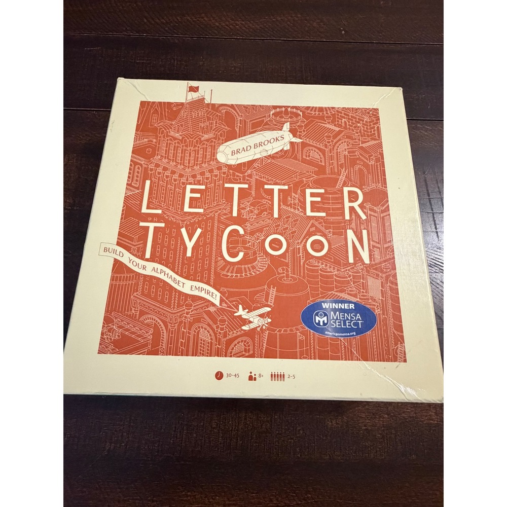 Breaking Games Letter Tycoon Strategy Board Game Mensa Select Word NEW